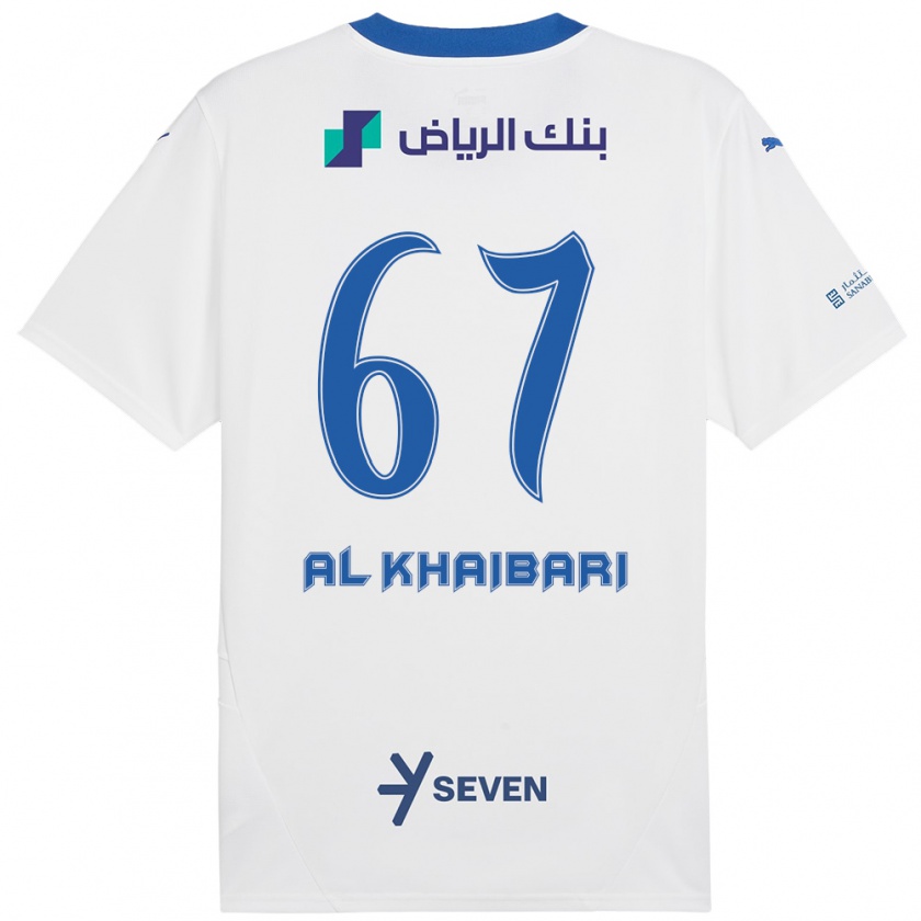 Kandiny Damen Mohammed Al-Khaibari #67 Weiß Blau Auswärtstrikot Trikot 2024/25 T-Shirt