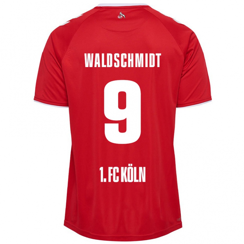 Kandiny Damen Luca Waldschmidt #9 Rot Weiß Auswärtstrikot Trikot 2024/25 T-Shirt