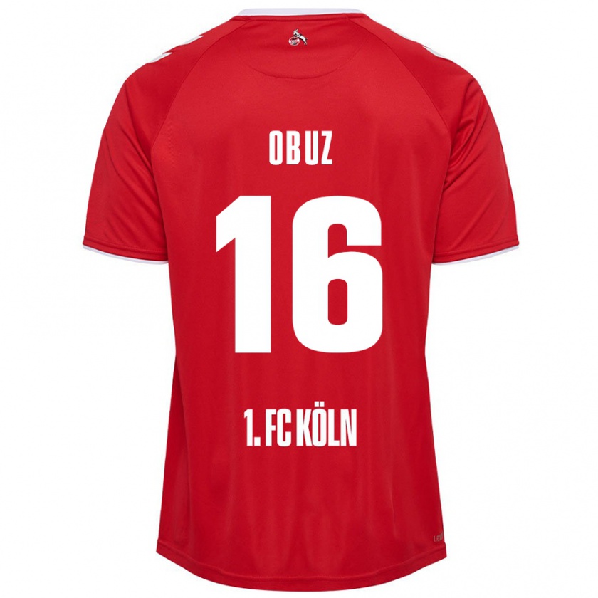 Kandiny Damen Marvin Obuz #16 Rot Weiß Auswärtstrikot Trikot 2024/25 T-Shirt