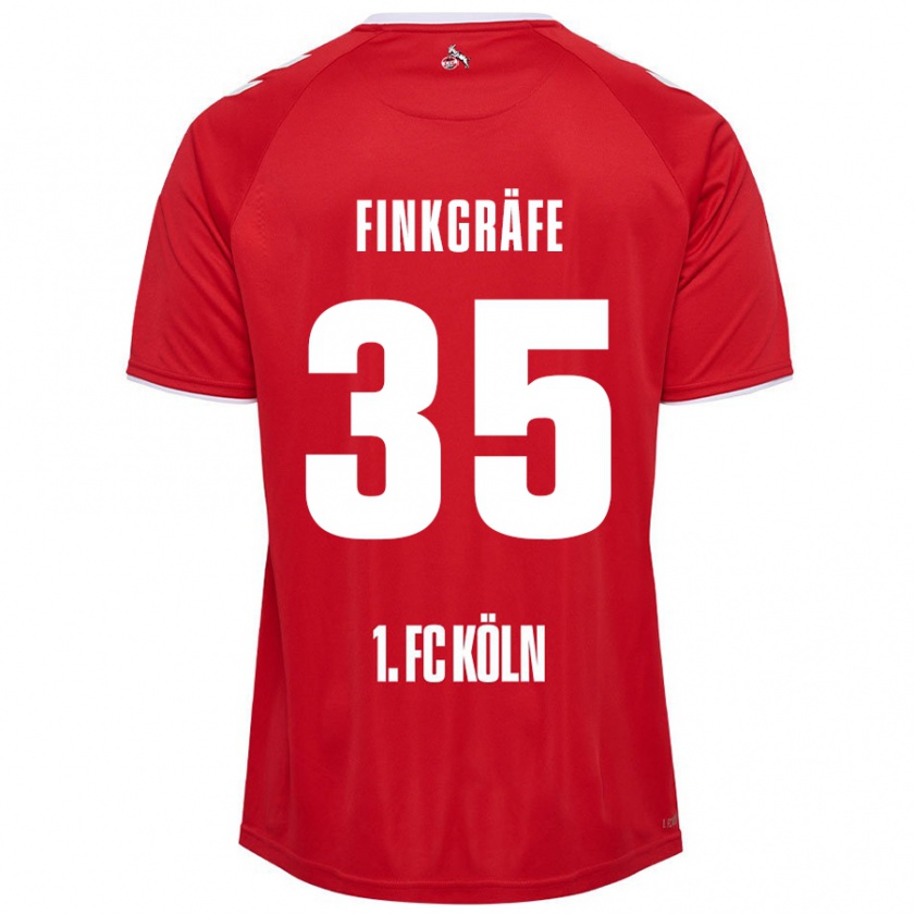 Kandiny Damen Max Finkgräfe #35 Rot Weiß Auswärtstrikot Trikot 2024/25 T-Shirt