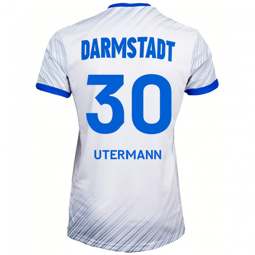 Kandiny Damen Anton Utermann #30 Weiß Blau Auswärtstrikot Trikot 2024/25 T-Shirt