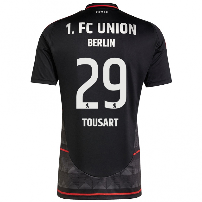 Kandiny Damen Lucas Tousart #29 Schwarz Auswärtstrikot Trikot 2024/25 T-Shirt