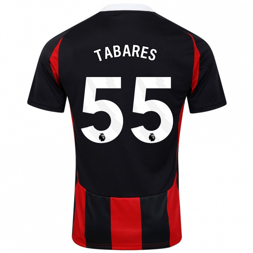 Kandiny Damen Samuel Tabares #55 Schwarz Rot Auswärtstrikot Trikot 2024/25 T-Shirt