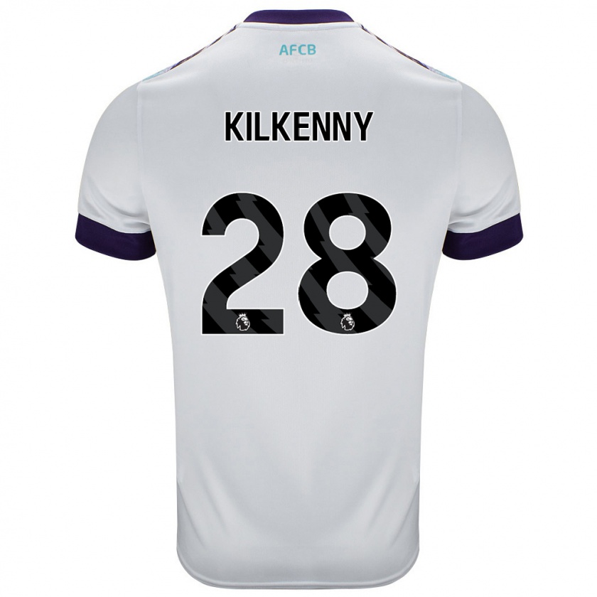 Kandiny Damen Gavin Kilkenny #28 Weiß Grün Lila Auswärtstrikot Trikot 2024/25 T-Shirt