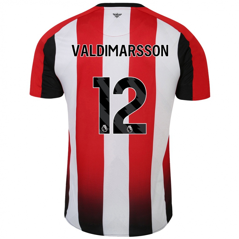 Kandiny Kinder Hákon Rafn Valdimarsson #12 Rot Weiß Heimtrikot Trikot 2024/25 T-Shirt