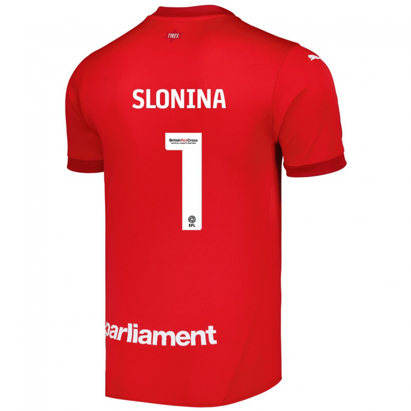 Kandiny Kinder Gabriel Slonina #1 Rot Heimtrikot Trikot 2024/25 T-Shirt