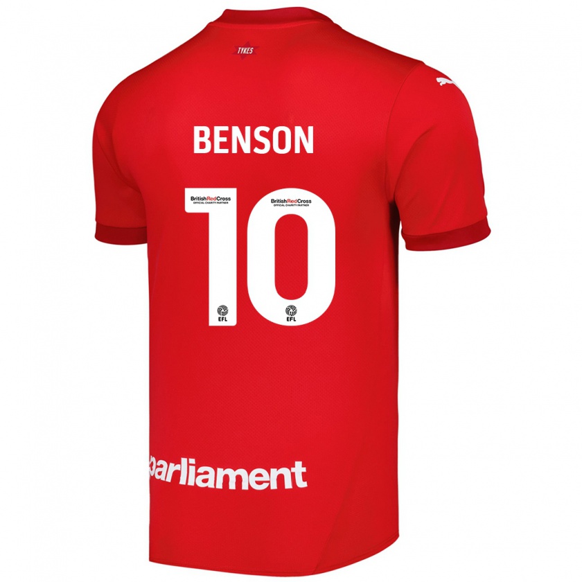 Kandiny Kinder Josh Benson #10 Rot Heimtrikot Trikot 2024/25 T-Shirt