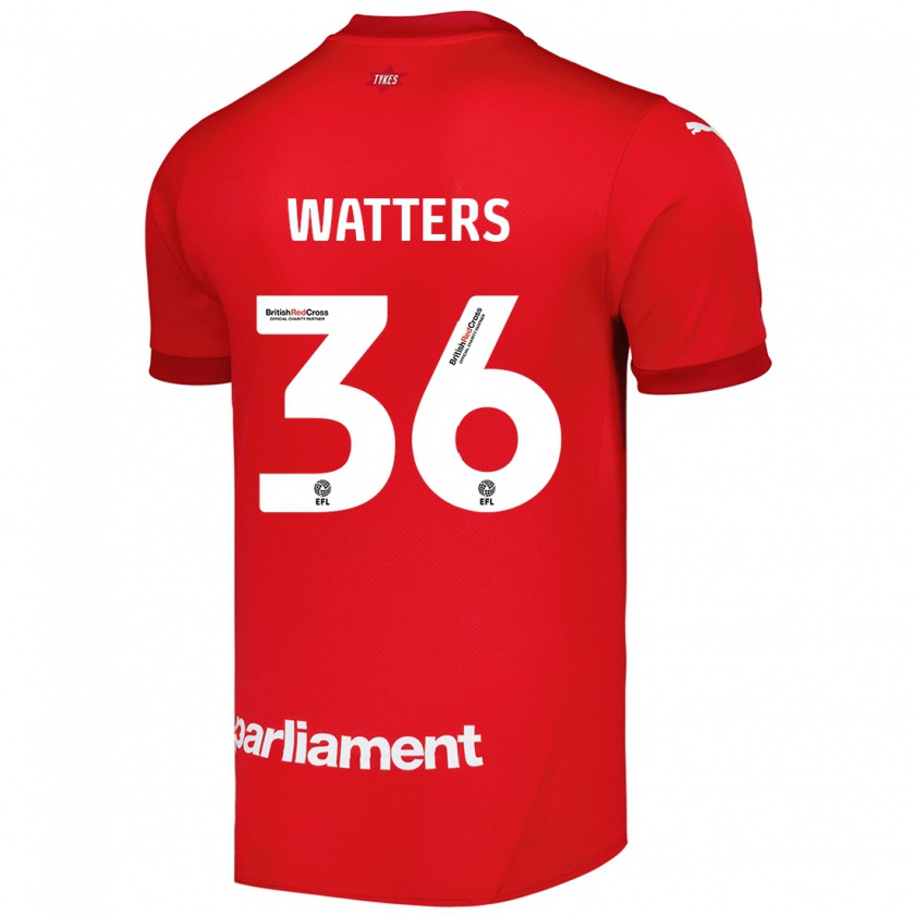 Kandiny Kinder Max Watters #36 Rot Heimtrikot Trikot 2024/25 T-Shirt