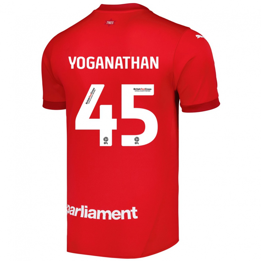 Kandiny Kinder Vimal Yoganathan #45 Rot Heimtrikot Trikot 2024/25 T-Shirt