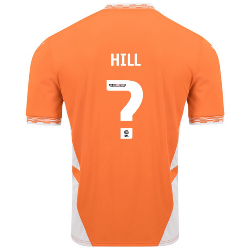 Kandiny Kinder Tyler Hill #0 Orange Weiß Heimtrikot Trikot 2024/25 T-Shirt