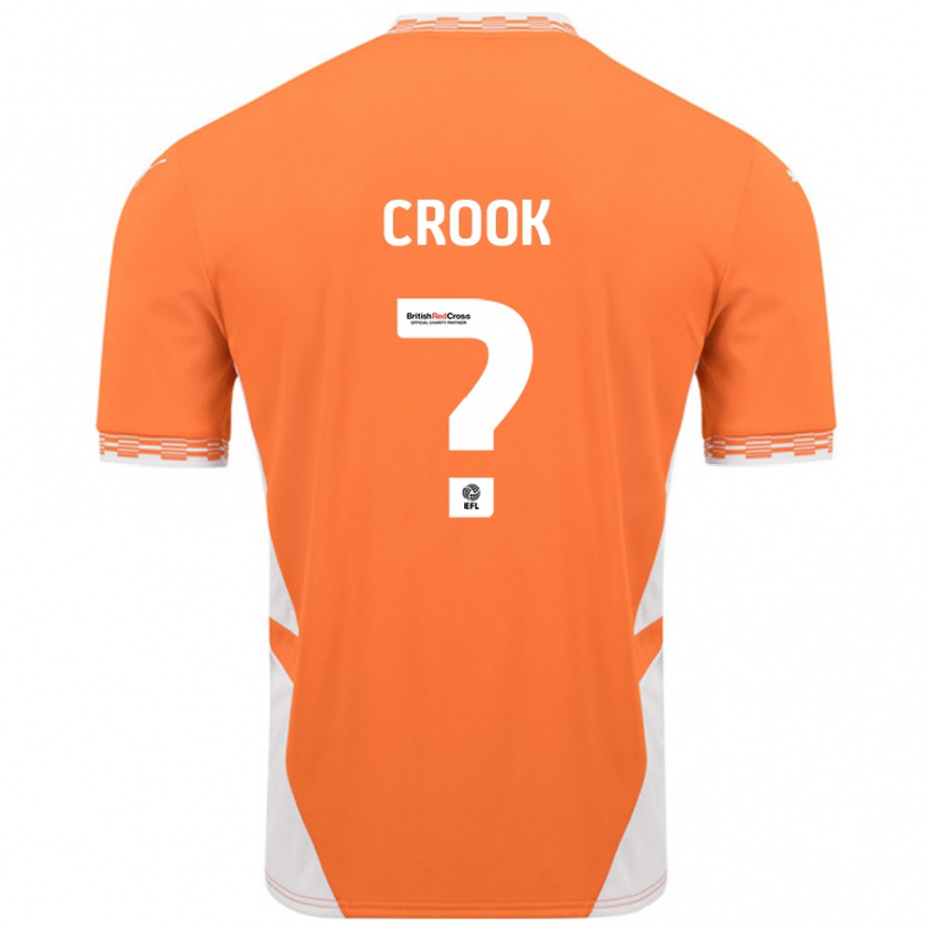 Kandiny Kinder Amy Crook #0 Orange Weiß Heimtrikot Trikot 2024/25 T-Shirt