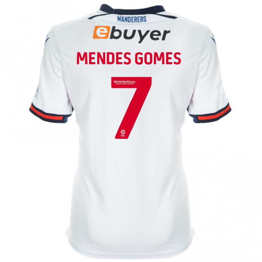 Kandiny Kinder Carlos Mendes #7 Weiß Heimtrikot Trikot 2024/25 T-Shirt