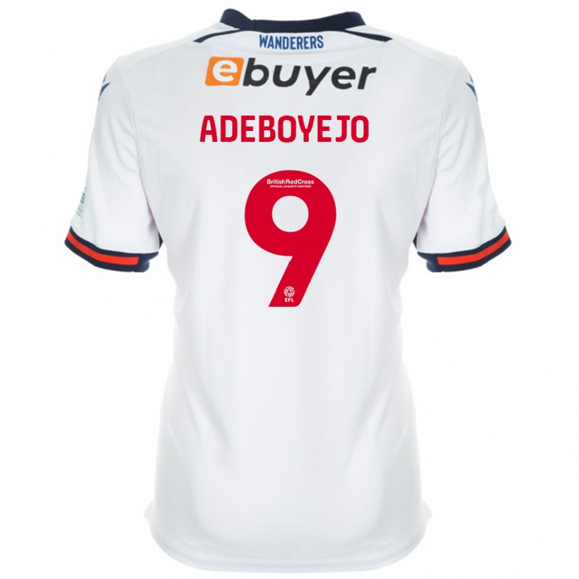 Kandiny Kinder Victor Adeboyejo #9 Weiß Heimtrikot Trikot 2024/25 T-Shirt