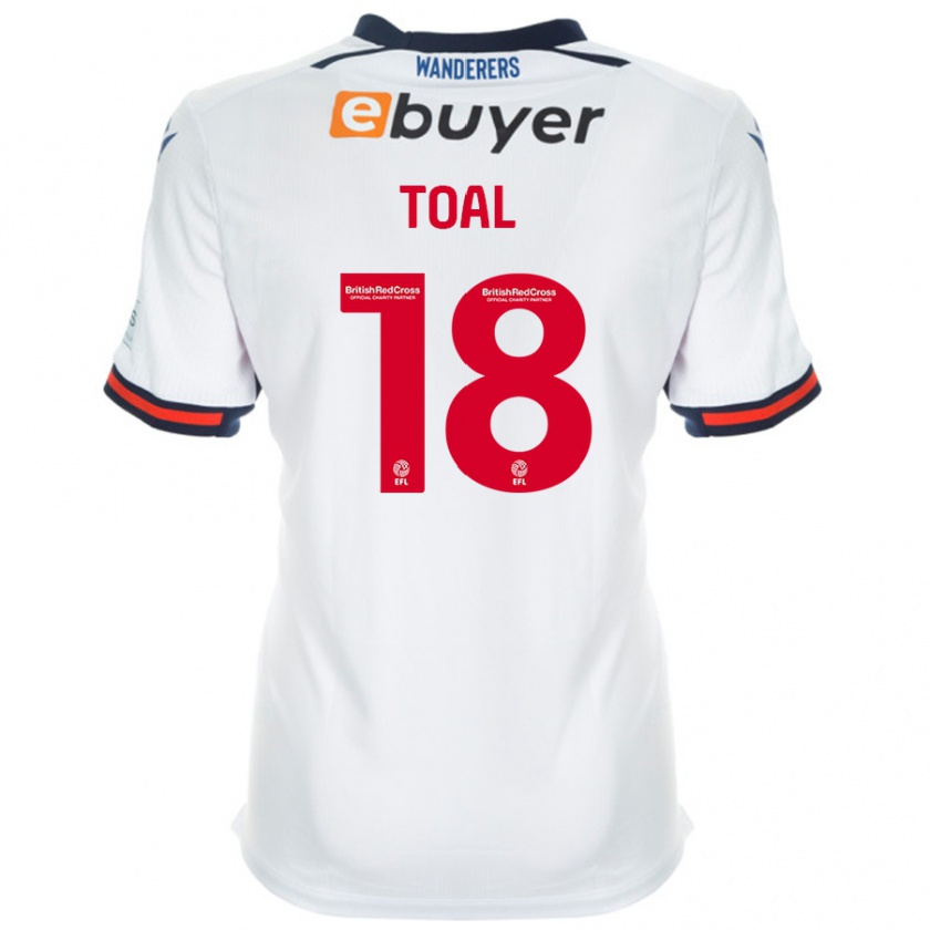 Kandiny Kinder Eoin Toal #18 Weiß Heimtrikot Trikot 2024/25 T-Shirt