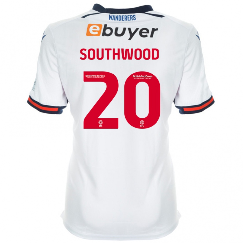 Kandiny Kinder Luke Southwood #20 Weiß Heimtrikot Trikot 2024/25 T-Shirt