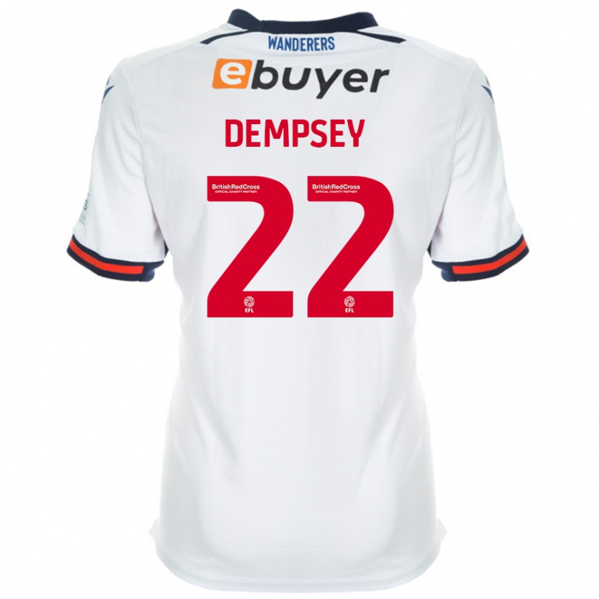 Kandiny Kinder Kyle Dempsey #22 Weiß Heimtrikot Trikot 2024/25 T-Shirt