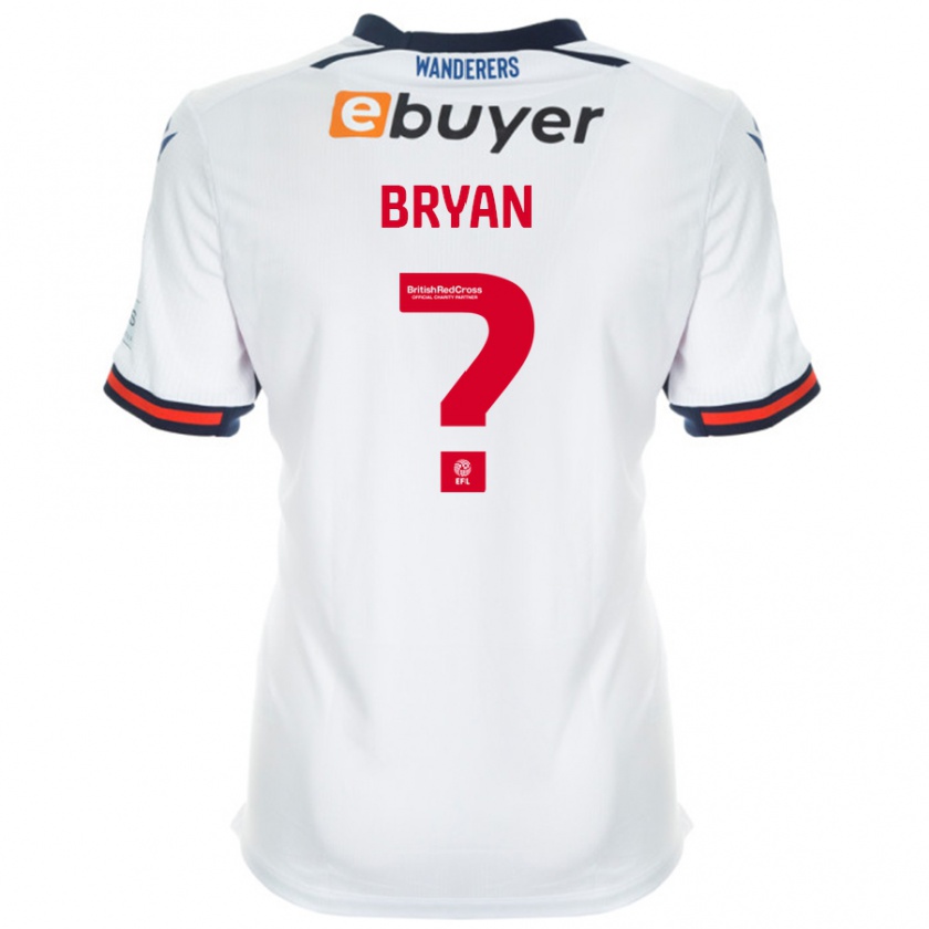 Kandiny Kinder Trevon Bryan #0 Weiß Heimtrikot Trikot 2024/25 T-Shirt