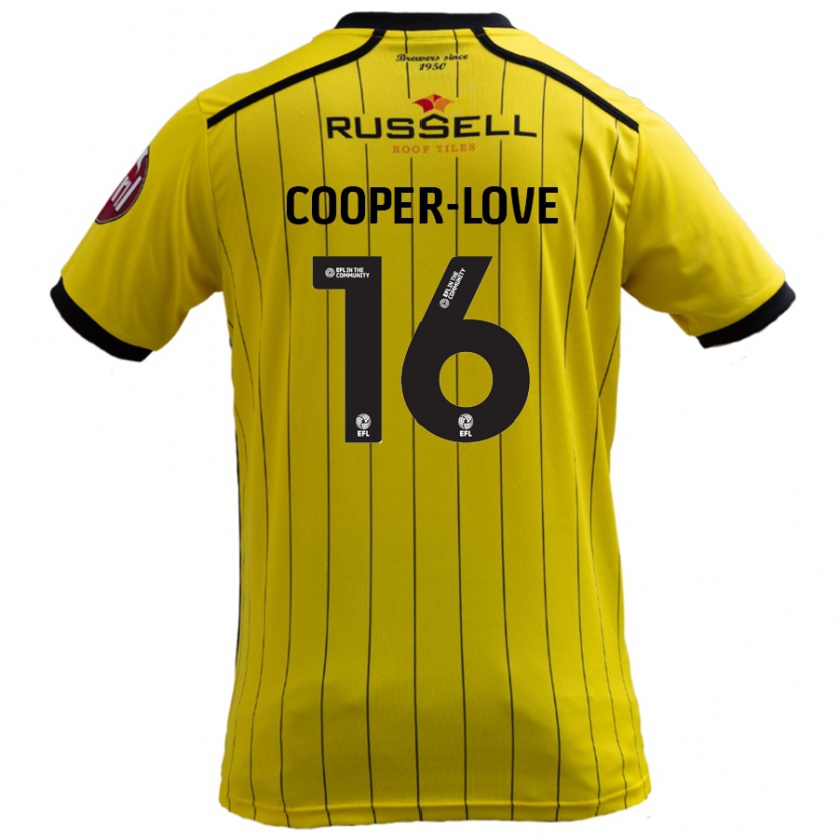 Kandiny Kinder Jack Cooper-Love #16 Gelb Heimtrikot Trikot 2024/25 T-Shirt