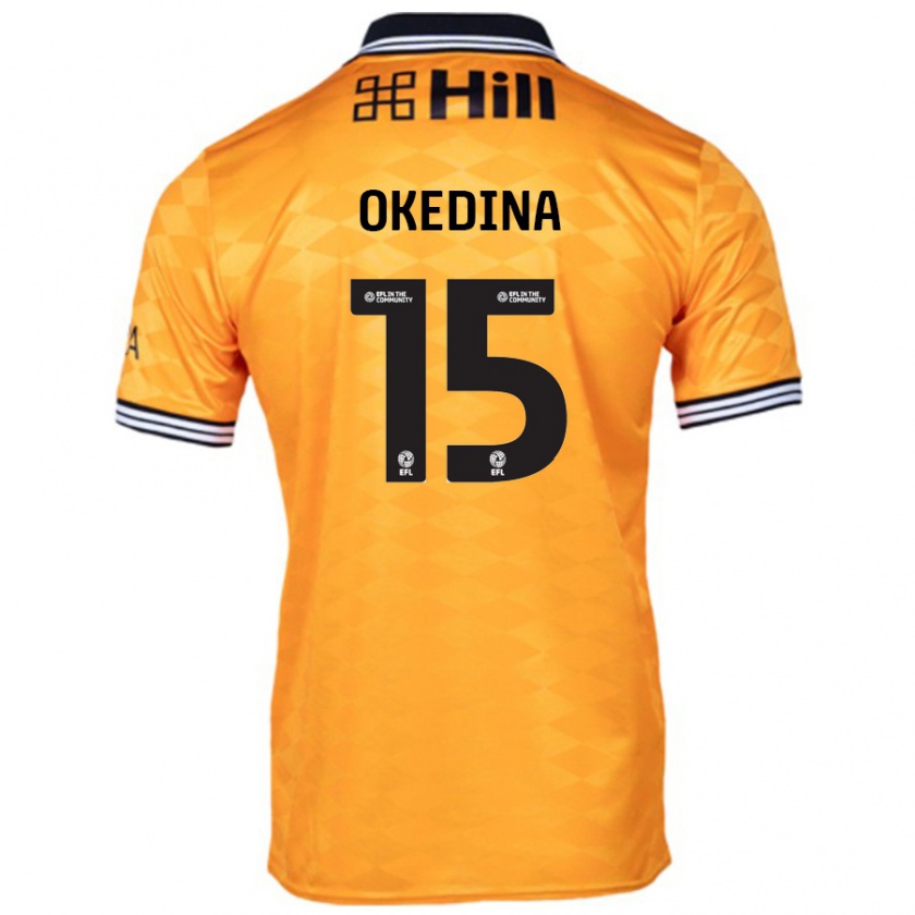 Kandiny Kinder Jubril Okedina #15 Orange Heimtrikot Trikot 2024/25 T-Shirt