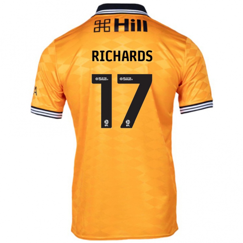 Kandiny Kinder Taylor Richards #17 Orange Heimtrikot Trikot 2024/25 T-Shirt