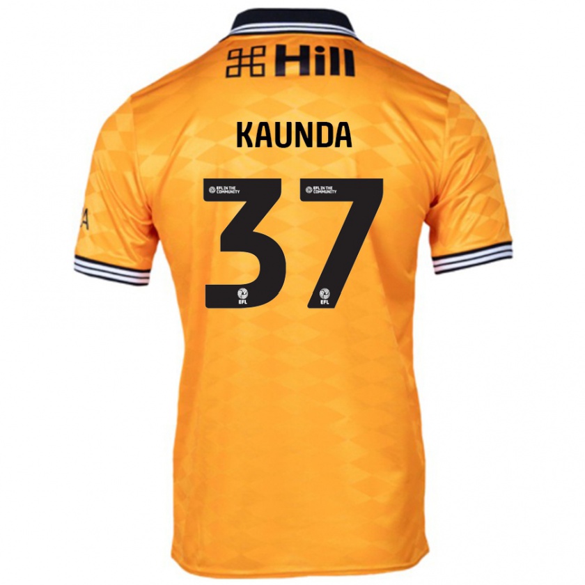 Kandiny Kinder Amaru Kaunda #37 Orange Heimtrikot Trikot 2024/25 T-Shirt