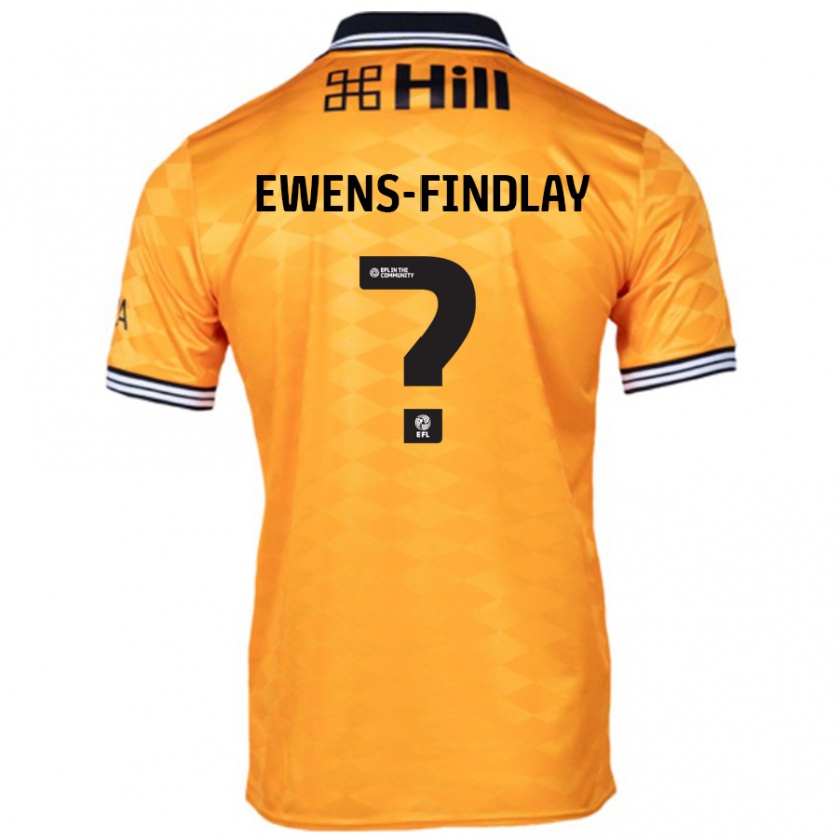 Kandiny Kinder Ty Ewens-Findlay #0 Orange Heimtrikot Trikot 2024/25 T-Shirt