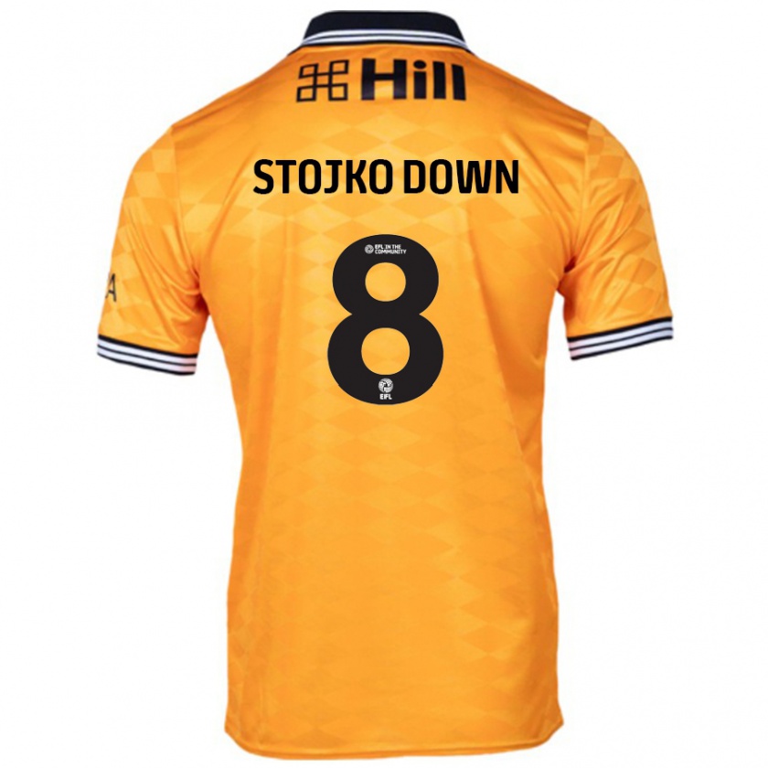 Kandiny Kinder Alysha Stojko-Down #8 Orange Heimtrikot Trikot 2024/25 T-Shirt