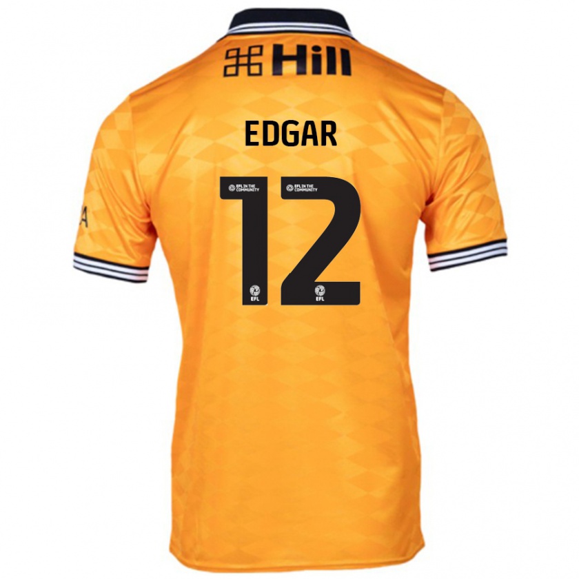 Kandiny Kinder Sammy Edgar #12 Orange Heimtrikot Trikot 2024/25 T-Shirt