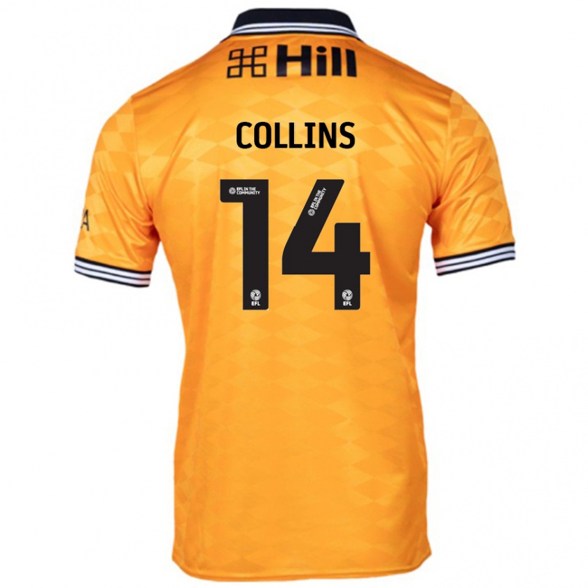 Kandiny Kinder Natasha Collins #14 Orange Heimtrikot Trikot 2024/25 T-Shirt