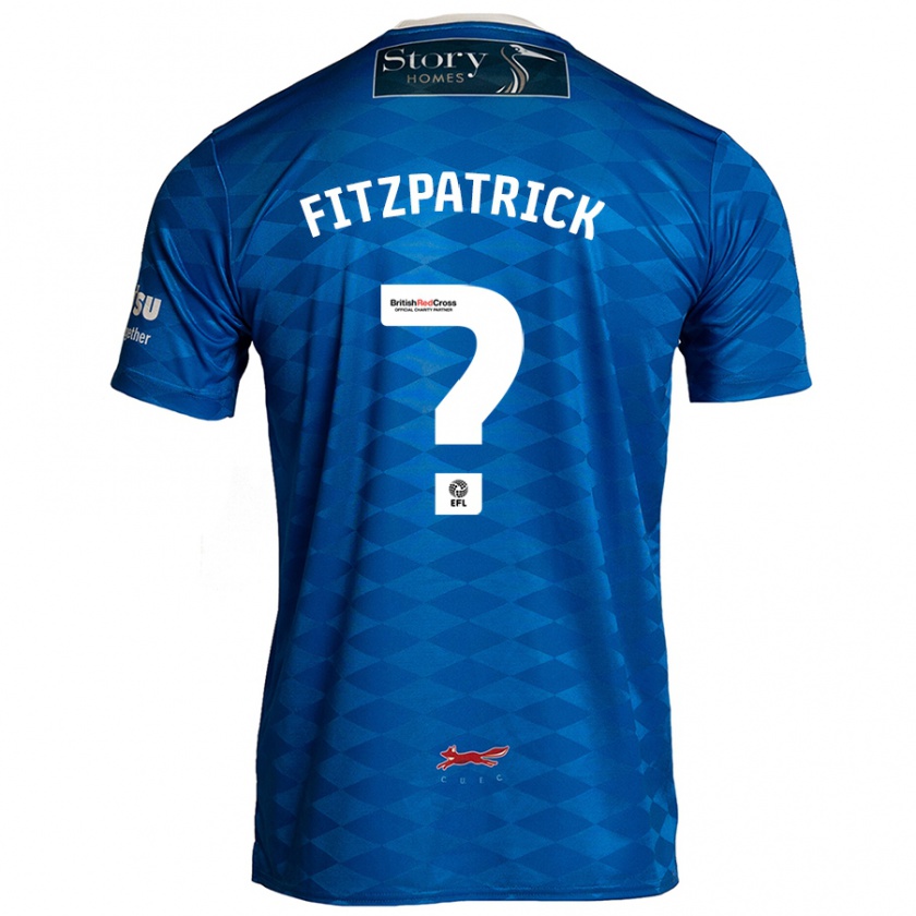 Kandiny Kinder Aran Fitzpatrick #0 Blau Heimtrikot Trikot 2024/25 T-Shirt