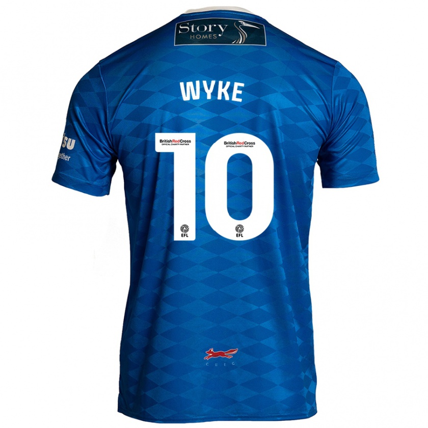 Kandiny Kinder Charlie Wyke #10 Blau Heimtrikot Trikot 2024/25 T-Shirt