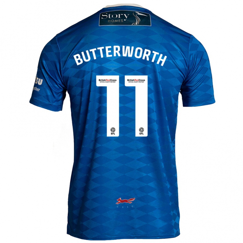 Kandiny Kinder Daniel Butterworth #11 Blau Heimtrikot Trikot 2024/25 T-Shirt