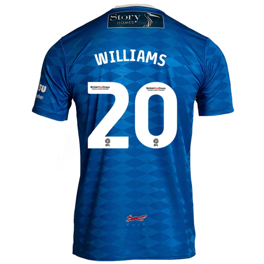 Kandiny Kinder Ben Williams #20 Blau Heimtrikot Trikot 2024/25 T-Shirt