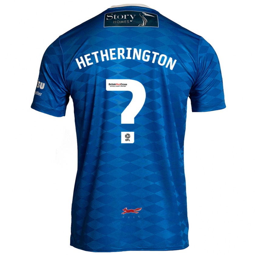 Kandiny Kinder Sam Hetherington #0 Blau Heimtrikot Trikot 2024/25 T-Shirt