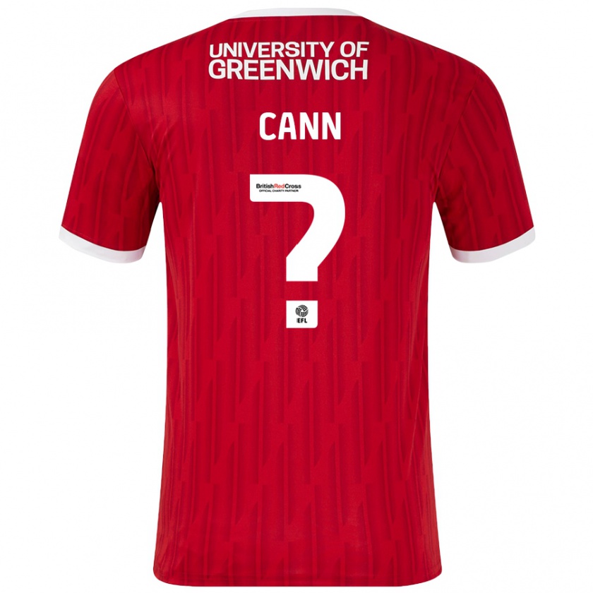 Kandiny Kinder Ethan Cann #0 Rot Weiß Heimtrikot Trikot 2024/25 T-Shirt