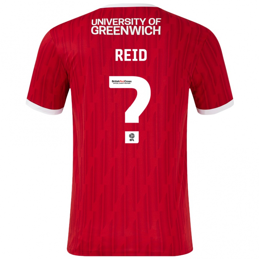 Kandiny Kinder Reuben Reid #0 Rot Weiß Heimtrikot Trikot 2024/25 T-Shirt