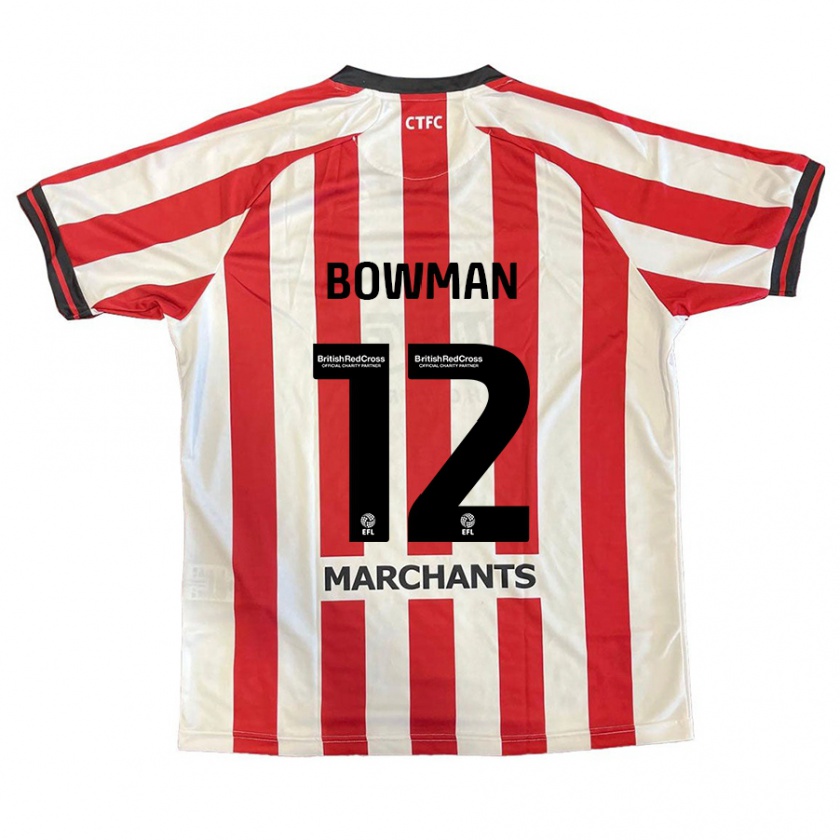 Kandiny Kinder Ryan Bowman #12 Rot Weiß Heimtrikot Trikot 2024/25 T-Shirt