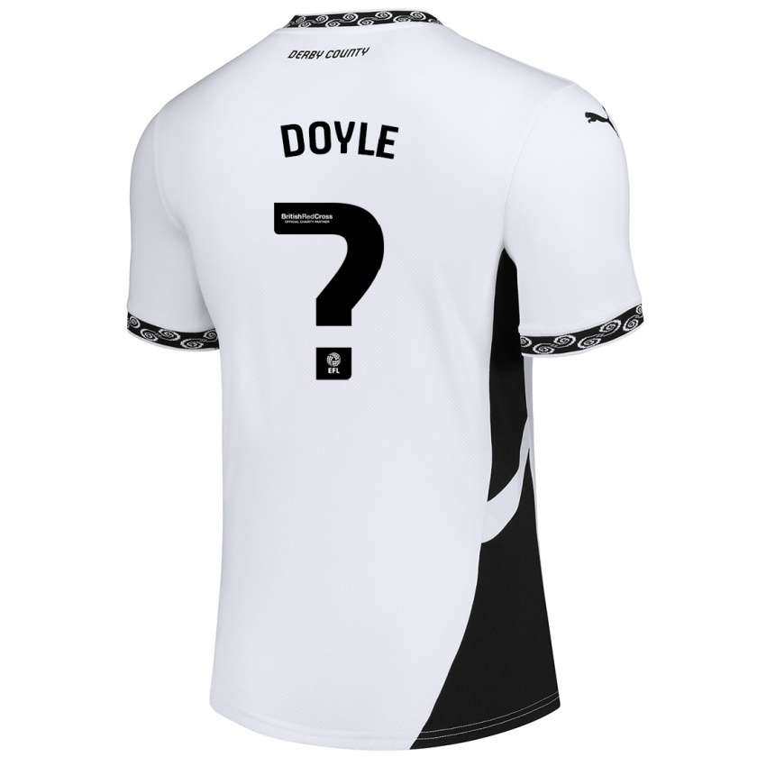 Kandiny Kinder Aj Doyle #0 Weiß Schwarz Heimtrikot Trikot 2024/25 T-Shirt