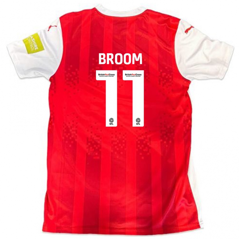 Kandiny Kinder Ryan Broom #11 Rot Weiß Heimtrikot Trikot 2024/25 T-Shirt