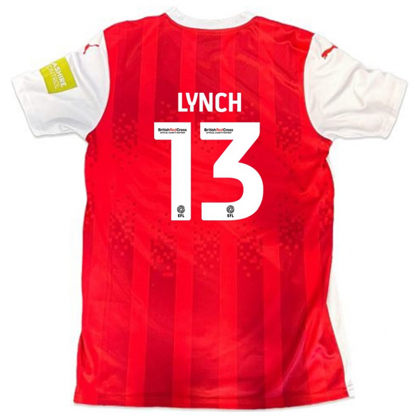 Kandiny Kinder Jay Lynch #13 Rot Weiß Heimtrikot Trikot 2024/25 T-Shirt