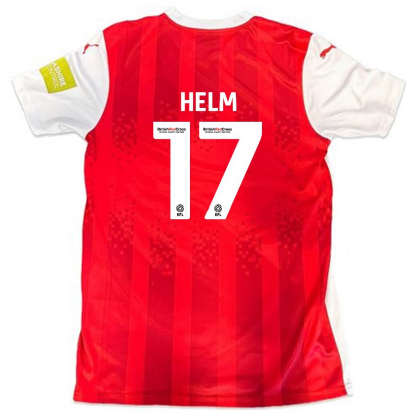 Kandiny Kinder Mark Helm #17 Rot Weiß Heimtrikot Trikot 2024/25 T-Shirt