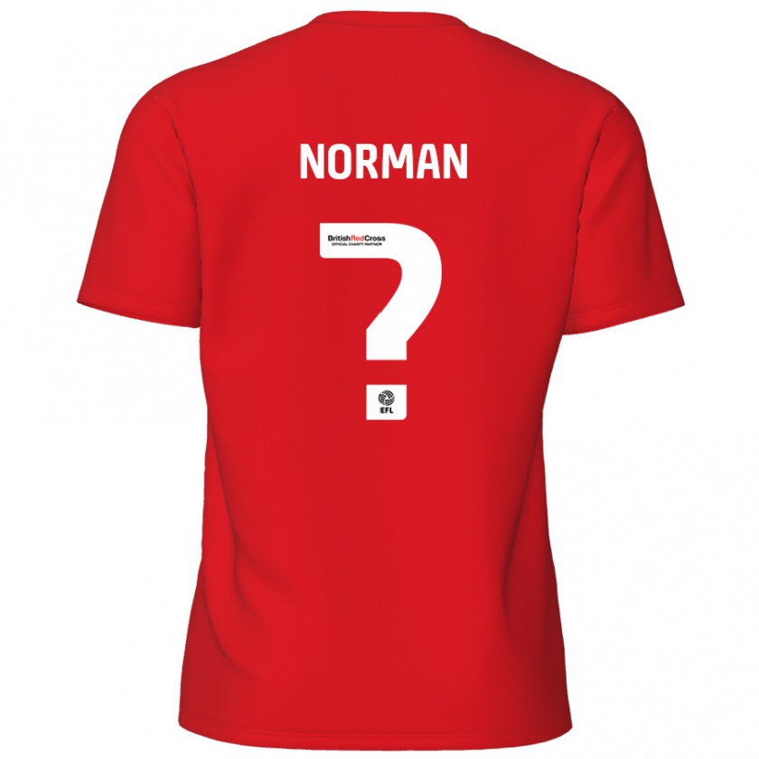 Kandiny Kinder Freddie Norman #0 Rot Heimtrikot Trikot 2024/25 T-Shirt