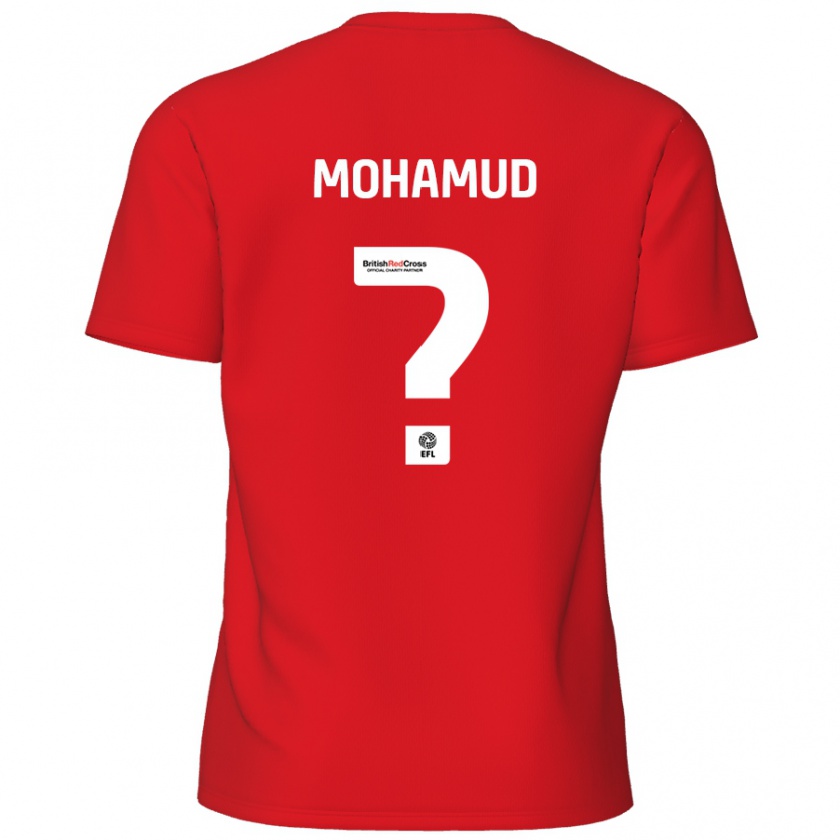 Kandiny Kinder Abdi Mohamud #0 Rot Heimtrikot Trikot 2024/25 T-Shirt