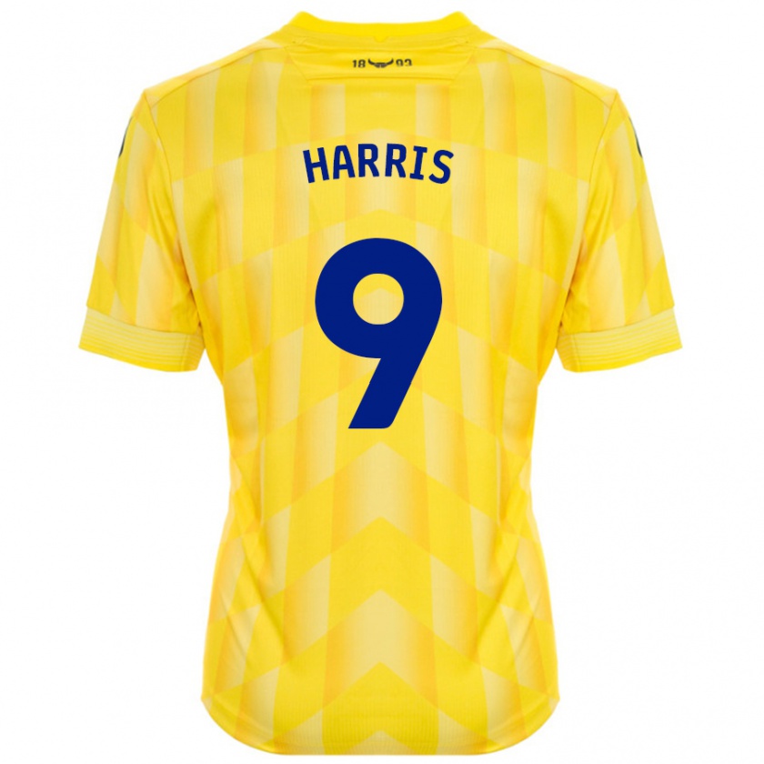 Kandiny Kinder Mark Harris #9 Gelb Heimtrikot Trikot 2024/25 T-Shirt