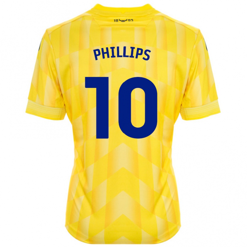 Kandiny Kinder Matt Phillips #10 Gelb Heimtrikot Trikot 2024/25 T-Shirt