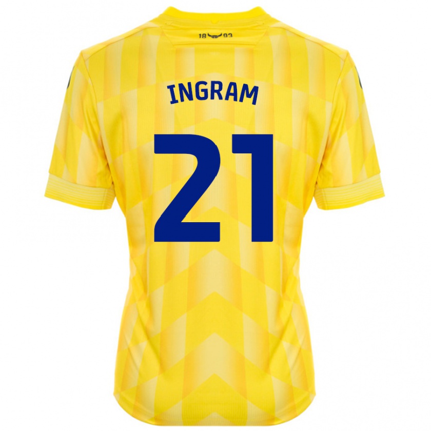 Kandiny Kinder Matt Ingram #21 Gelb Heimtrikot Trikot 2024/25 T-Shirt