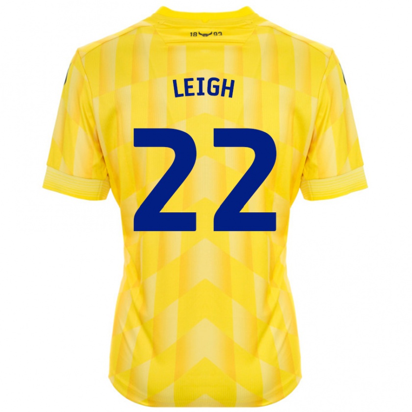 Kandiny Kinder Greg Leigh #22 Gelb Heimtrikot Trikot 2024/25 T-Shirt