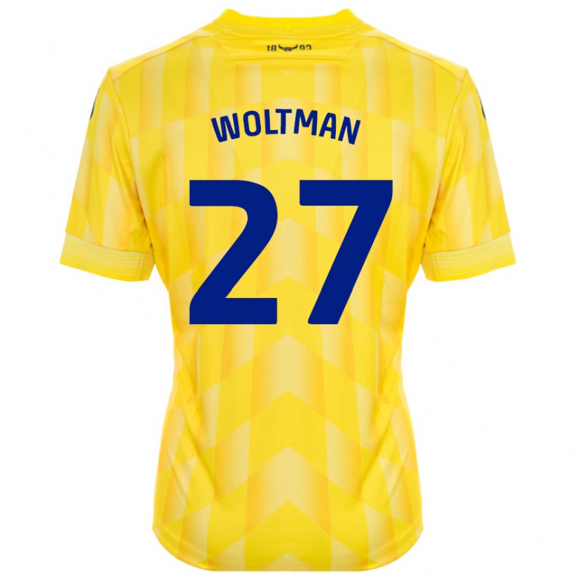 Kandiny Kinder Max Woltman #27 Gelb Heimtrikot Trikot 2024/25 T-Shirt