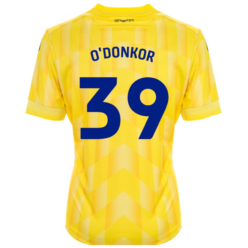 Kandiny Kinder Gatlin O'donkor #39 Gelb Heimtrikot Trikot 2024/25 T-Shirt