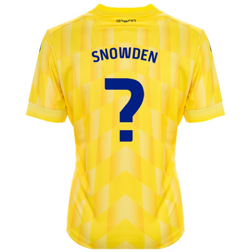 Kandiny Kinder Leo Snowden #0 Gelb Heimtrikot Trikot 2024/25 T-Shirt